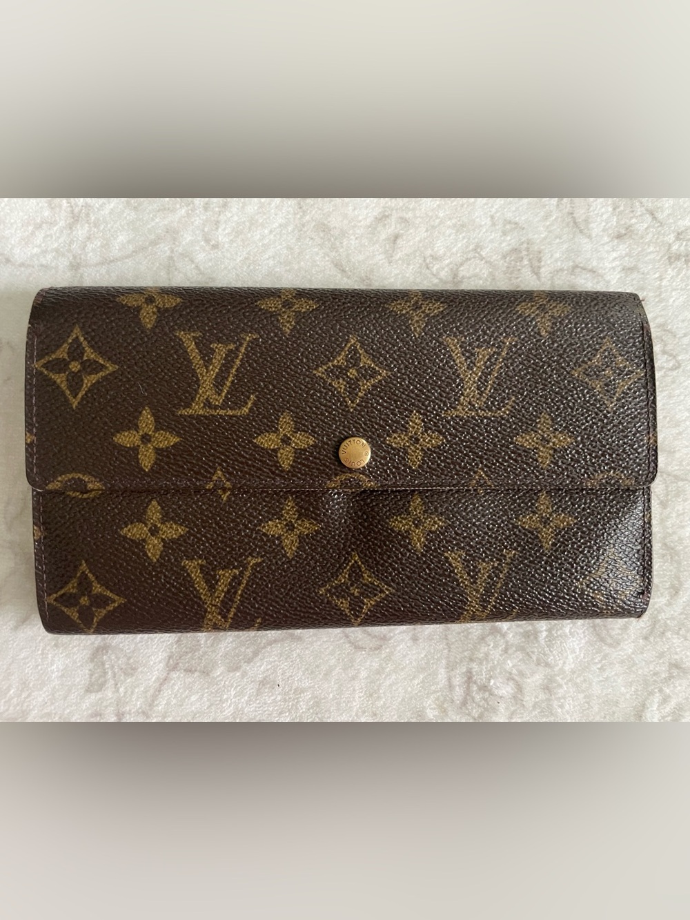 Louis Vuitton Monogram Sarah Long Wallet